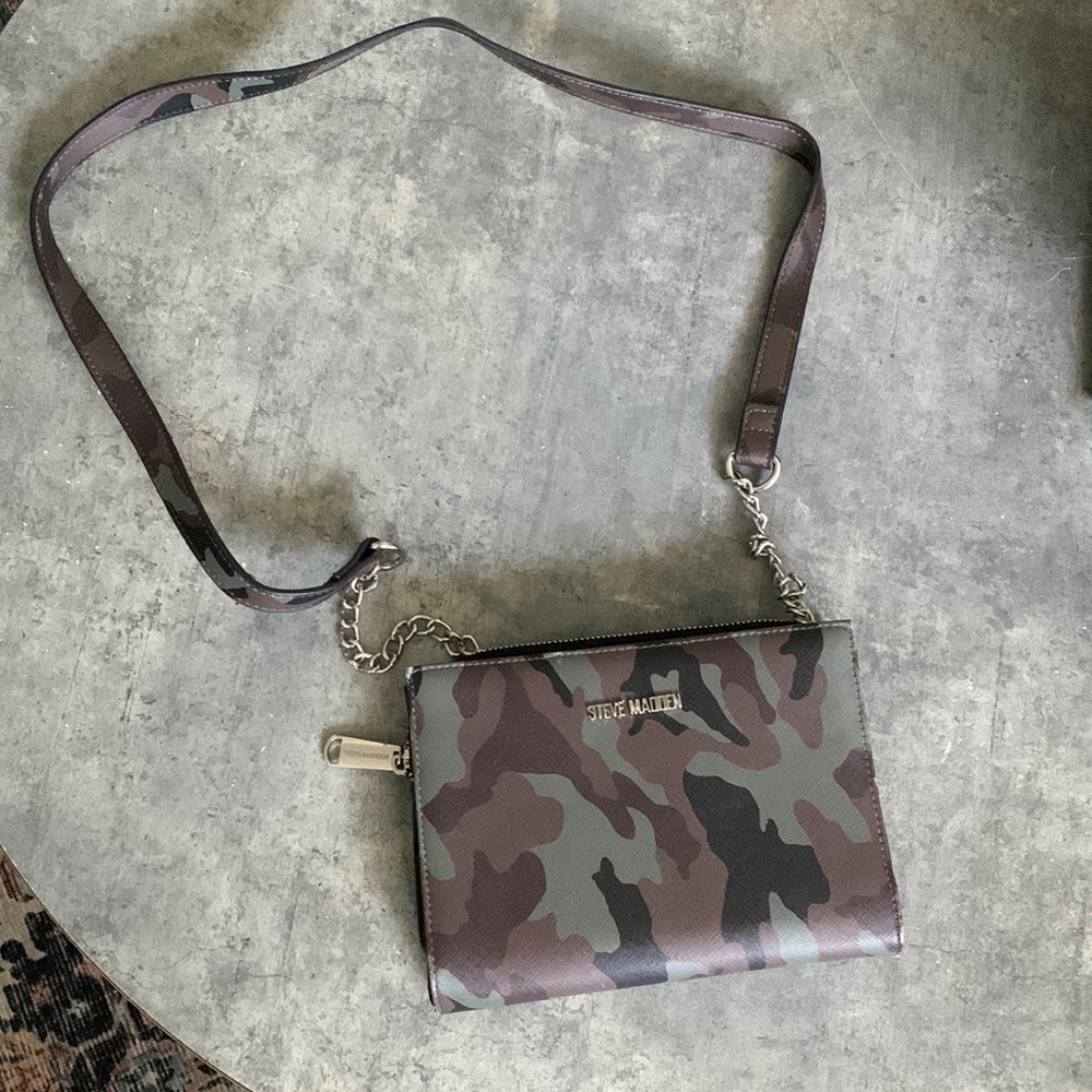 Camo Steve Madden purse